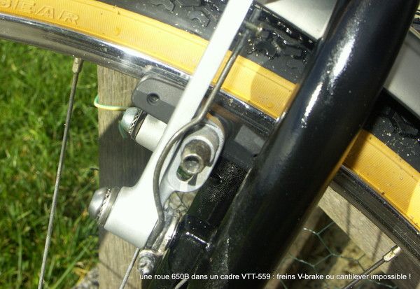 roues 650B dans un cadre VTT-559 ??